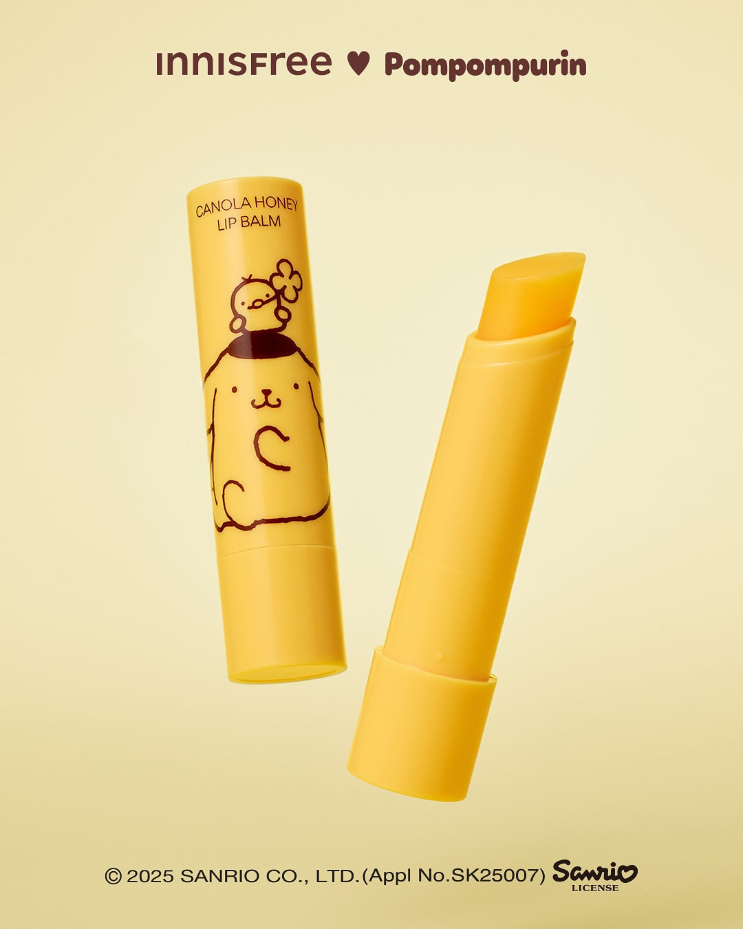 Son INNISFREE Canola Honey Lip Balm Pompompurin