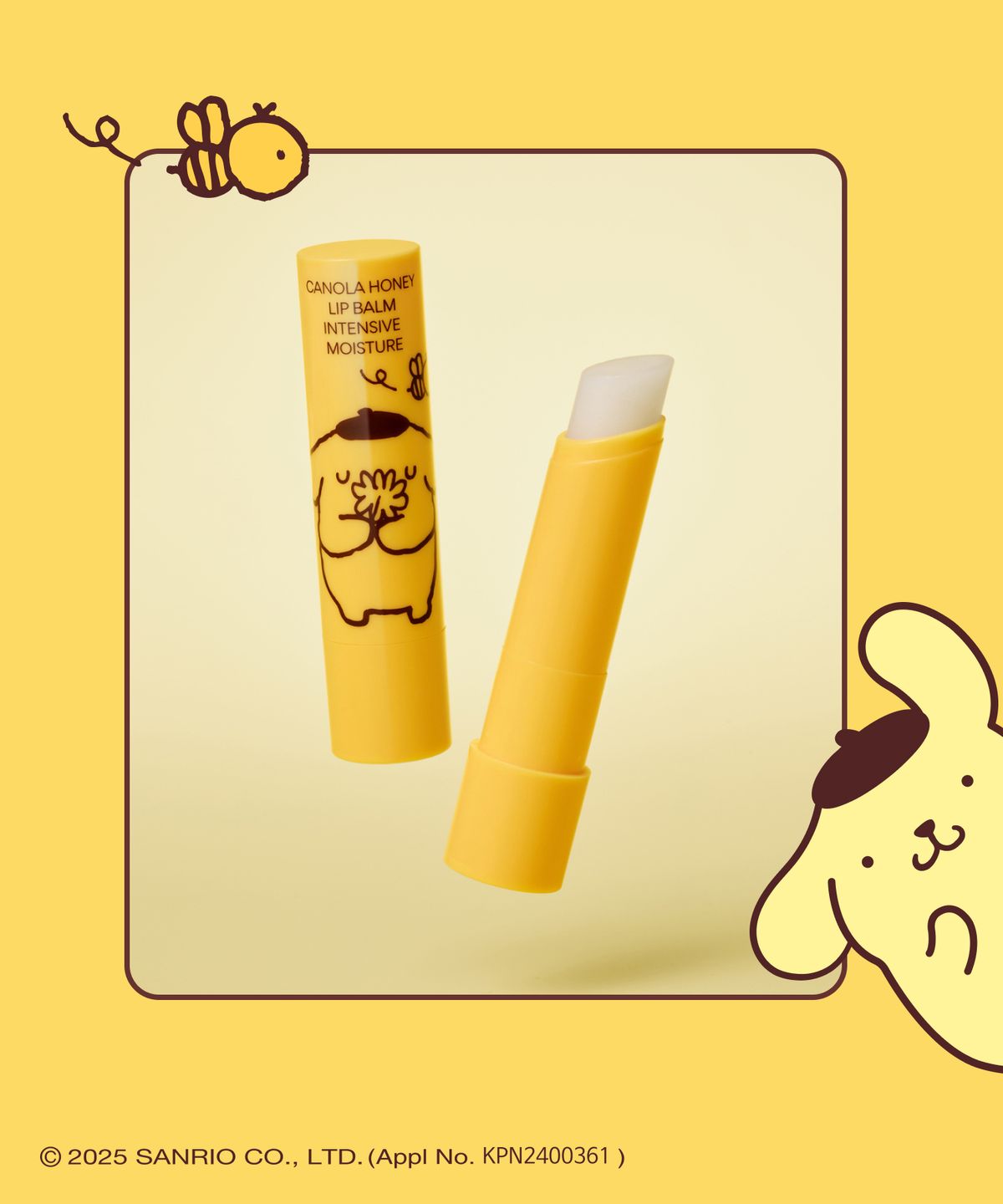 Son INNISFREE Canola Honey Lip Balm Pompompurin