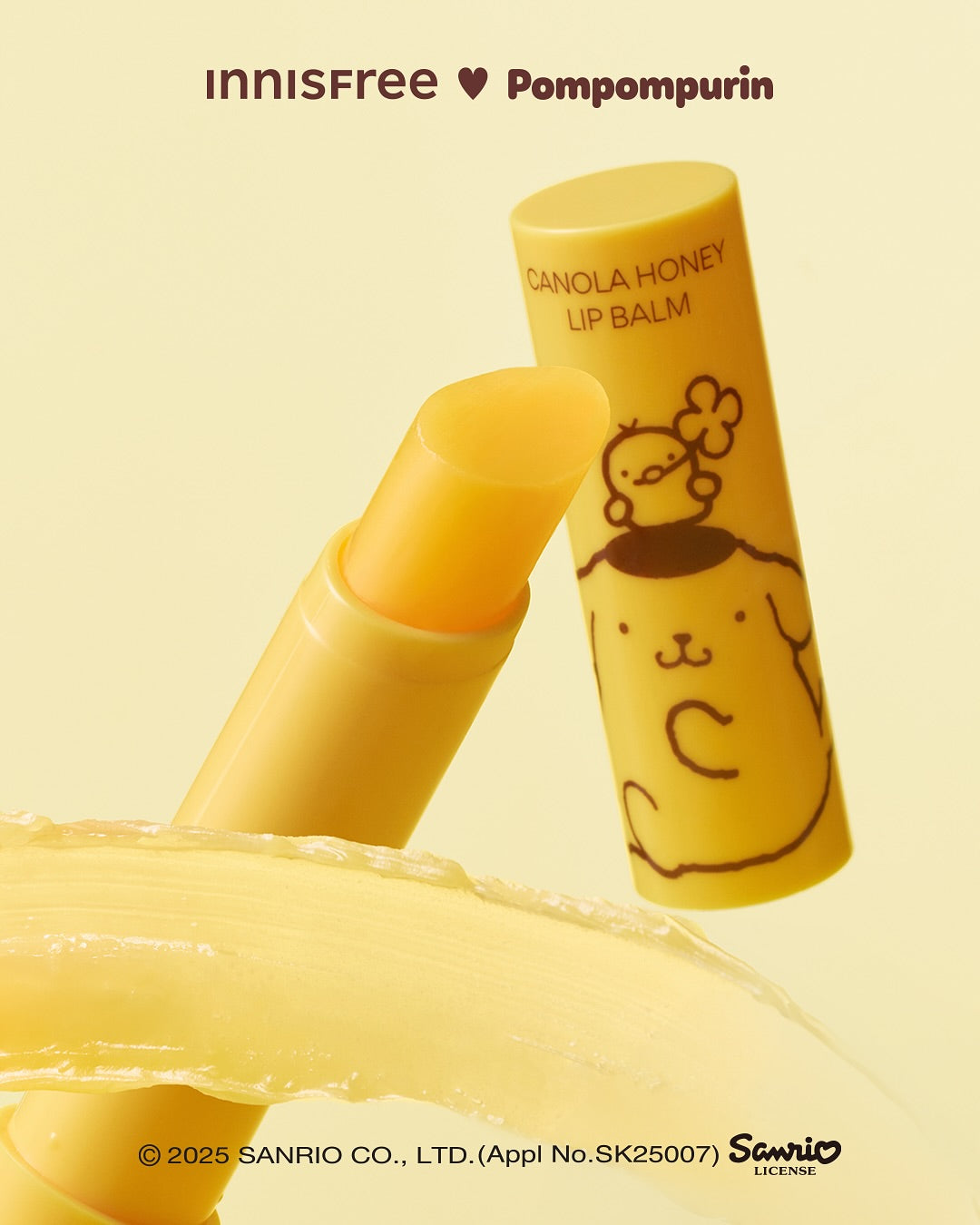 Son INNISFREE Canola Honey Lip Balm Pompompurin