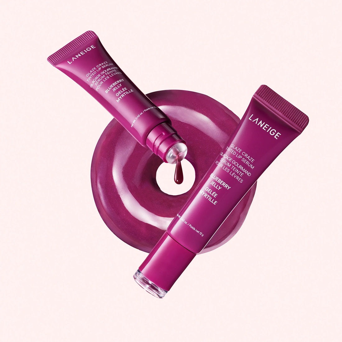Son LANEIGE Glaze Craze Tinted Lip Serum #Blueberry Jelly - Vibrant Purple-Kallos