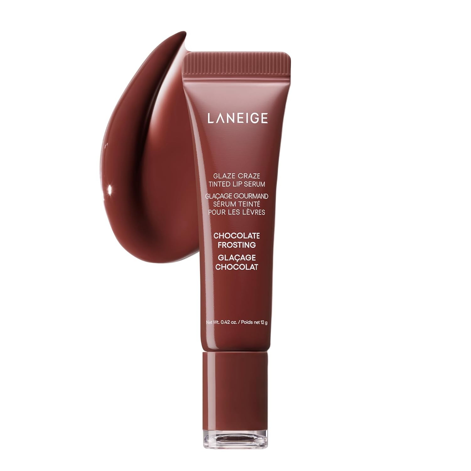 Son LANEIGE Glaze Craze Tinted Lip Serum #Chocolate Frosting - Warm Brown-Kallos