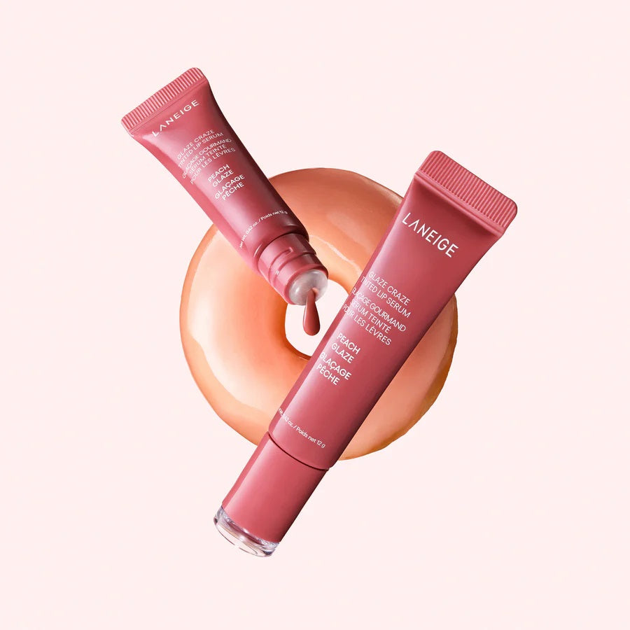 Son LANEIGE Glaze Craze Tinted Lip Serum #Peach Glaze - Peachy Coral-Kallos
