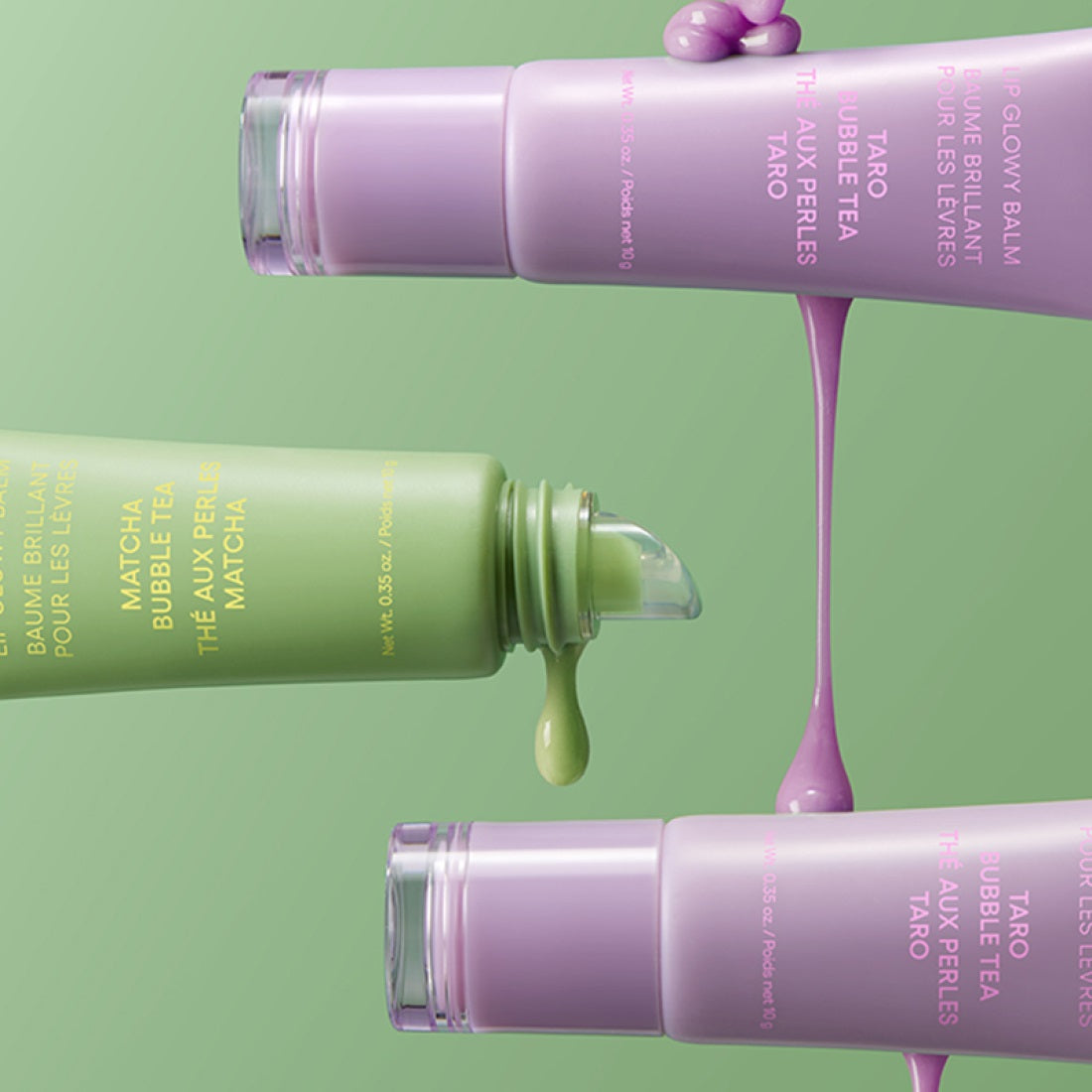 Son LANEIGE Lip Glowy Balm #Matcha Bubble Tea-Kallos
