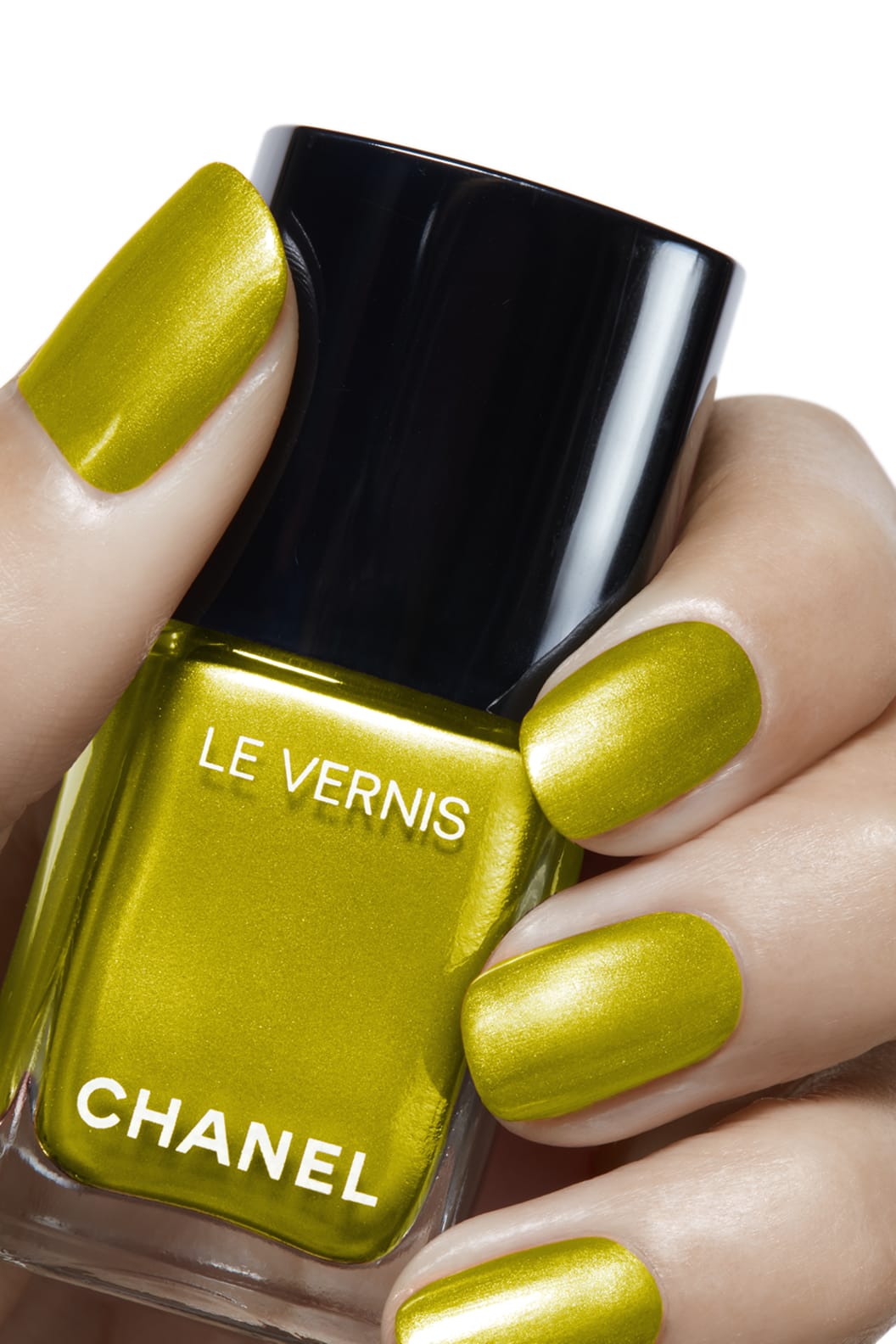 Sơn Móng Tay CHANEL Le Vernis #183 Rêveuse - Metallic Gold Green