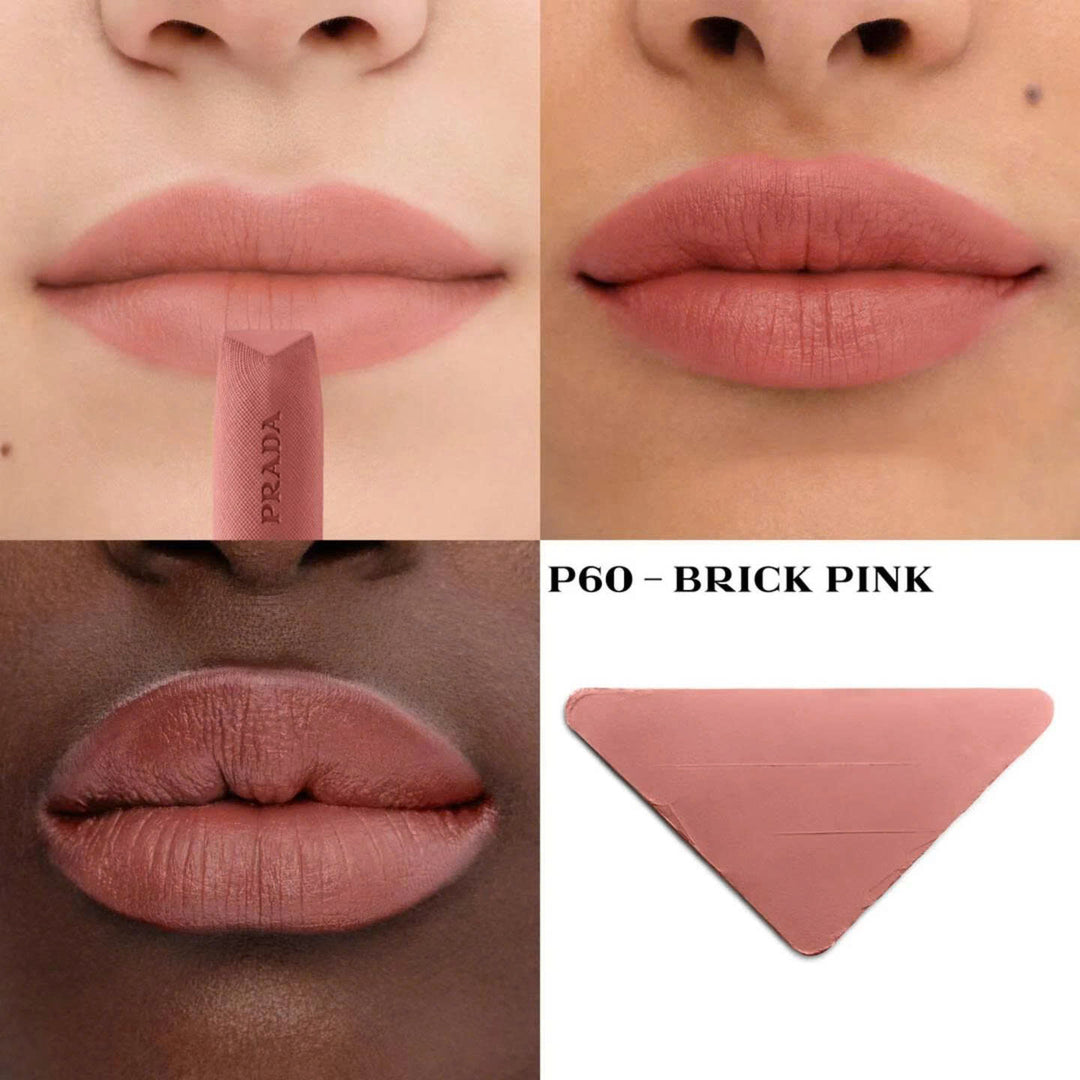 Son PRADA Monochrome Hyper Matte Lipstick #P60 Brick Pink