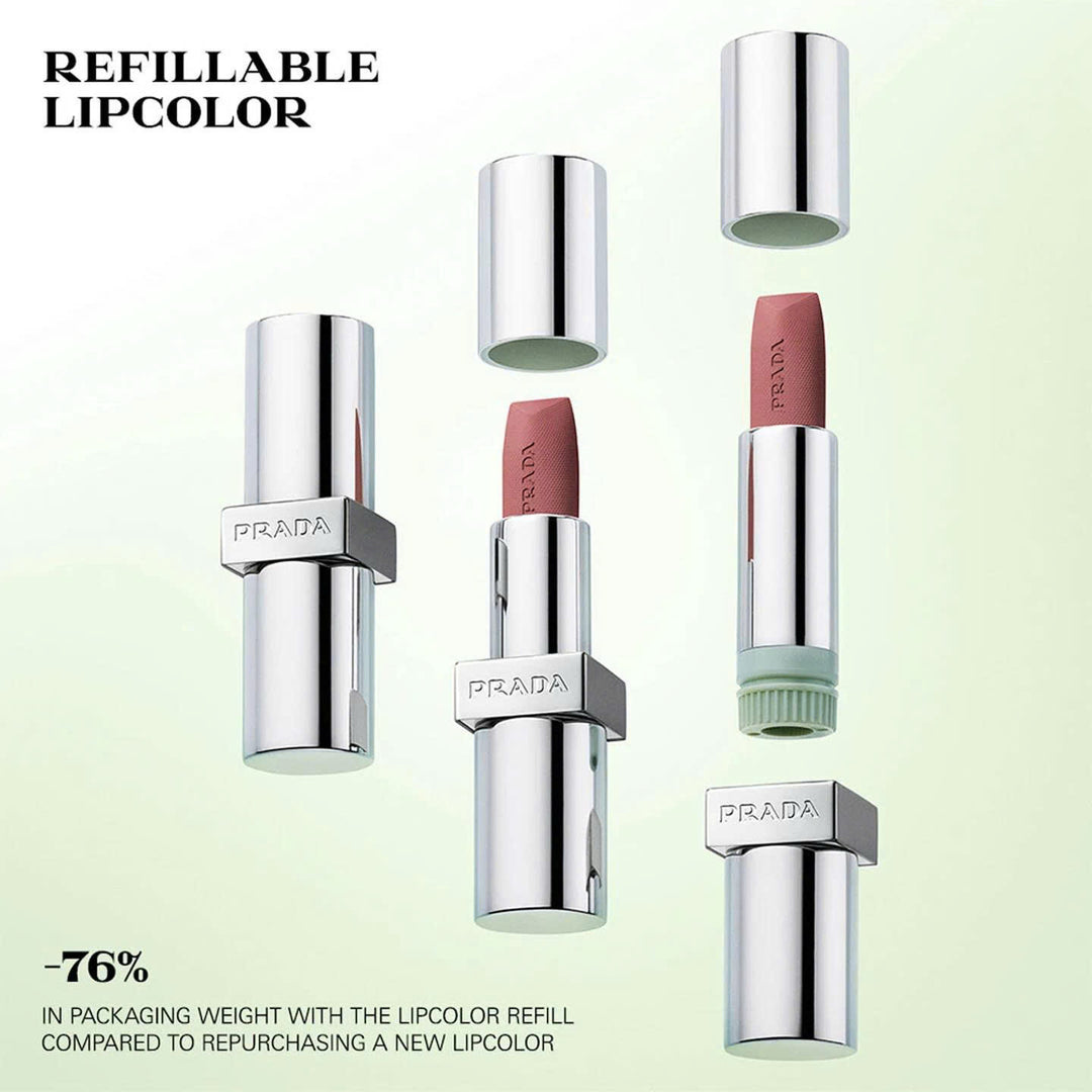 Son PRADA Monochrome Hyper Matte Lipstick #P60 Brick Pink