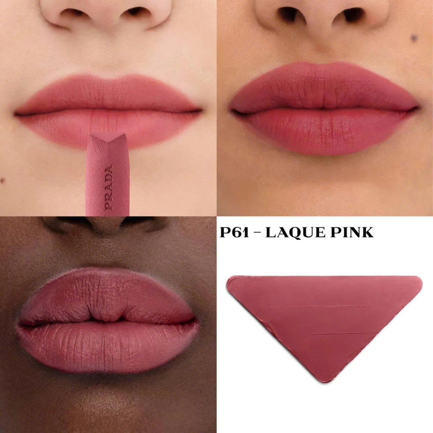 Son PRADA Monochrome Hyper Matte Lipstick #P61 Laque Pink-Kallos