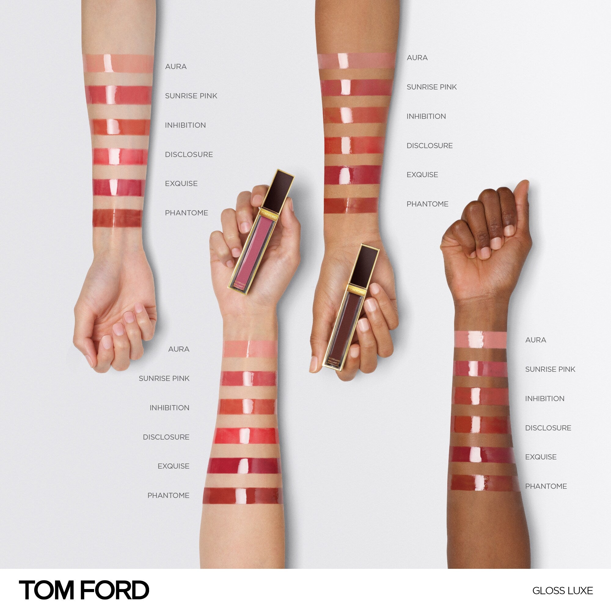 Son TOM FORD Gloss Luxe #01 Disclosure - Kallos Vietnam