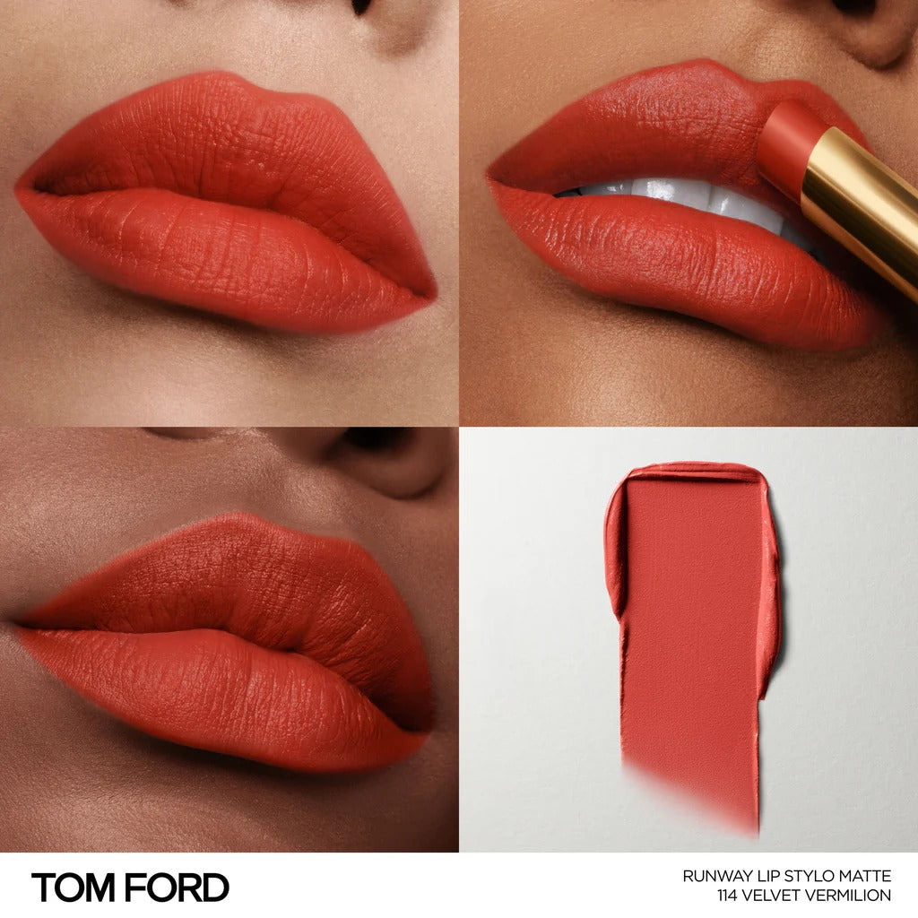 Son TOM FORD Runway Lip Stylo Matte #114 Velvet Vermilion