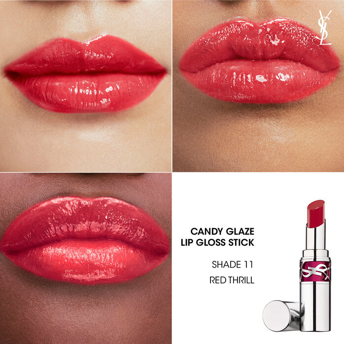 Son YSL Candy Glaze Lip Gloss Stick #11 Red Thrill - Kallos Vietnam