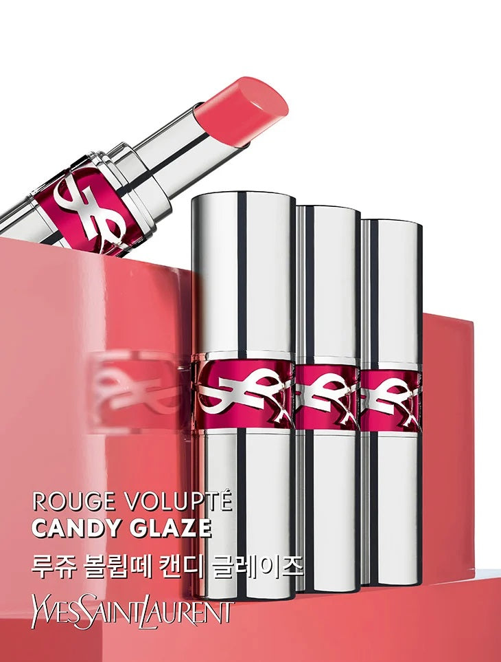 Son YSL Candy Glaze Lip Gloss Stick #12 Coral Excitement - Kallos Vietnam