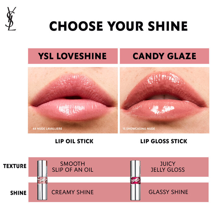 Son YSL Candy Glaze Lip Gloss Stick #5 Pink Satisfaction - Kallos Vietnam