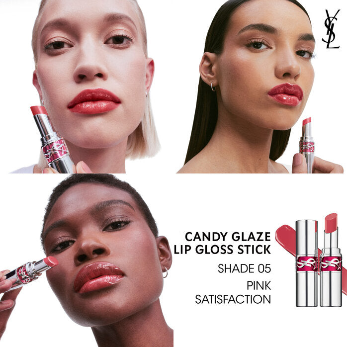 Son YSL Candy Glaze Lip Gloss Stick #5 Pink Satisfaction - Kallos Vietnam