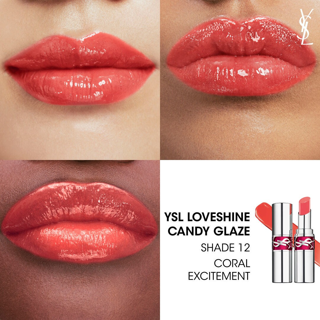 Son YSL Loveshine Candy Glaze #12 Coral Excitement