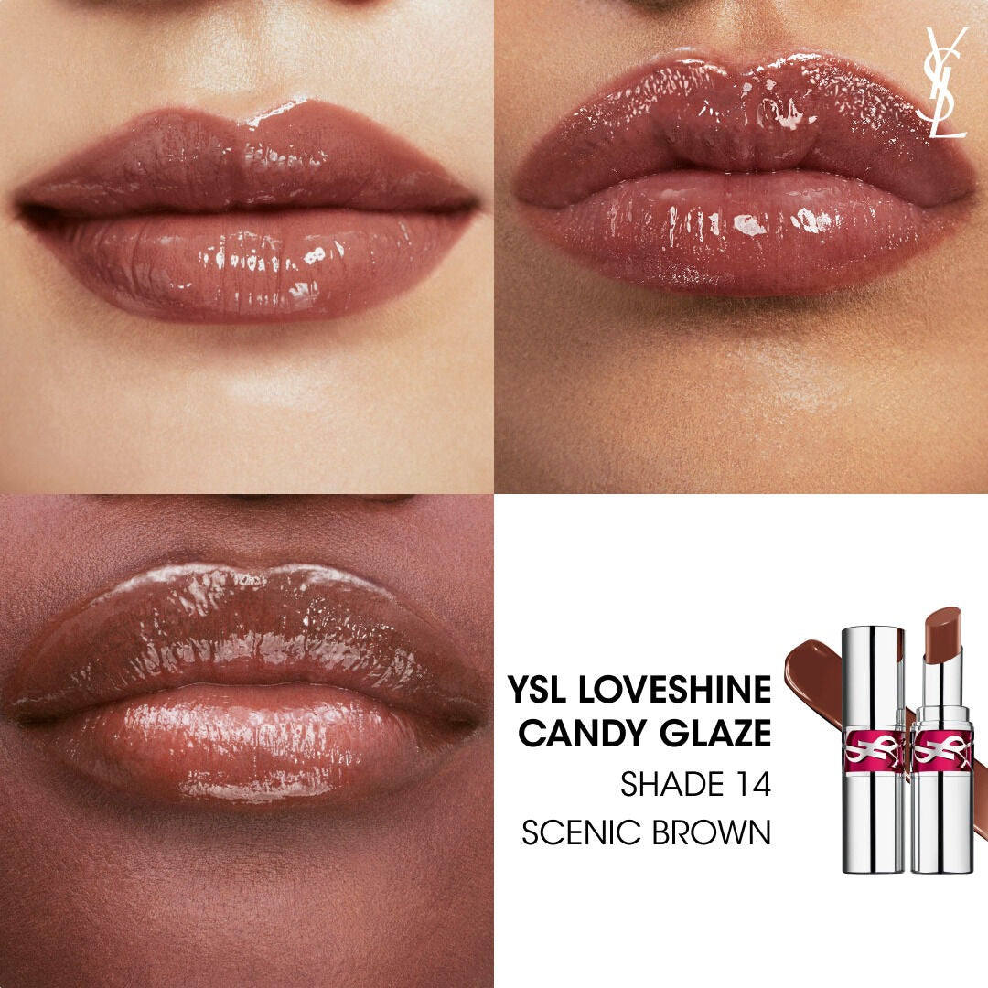 Son YSL Loveshine Candy Glaze #14 Scenic Brown