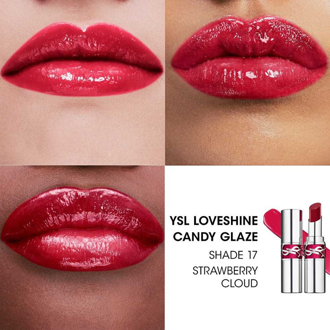 Son YSL Loveshine Candy Glaze #17 Strawberry Cloud