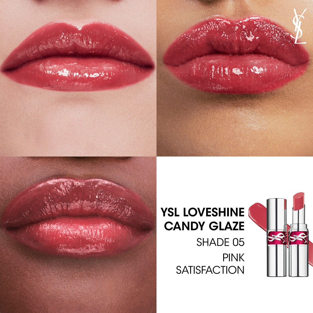 Son YSL Loveshine Candy Glaze #5 Pink Satisfaction