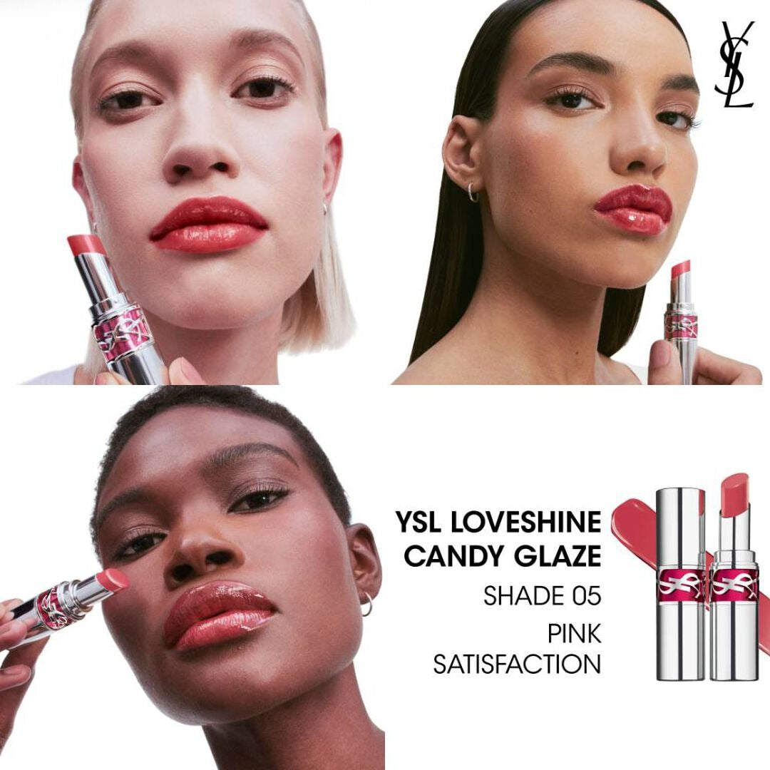 Son YSL Loveshine Candy Glaze #5 Pink Satisfaction