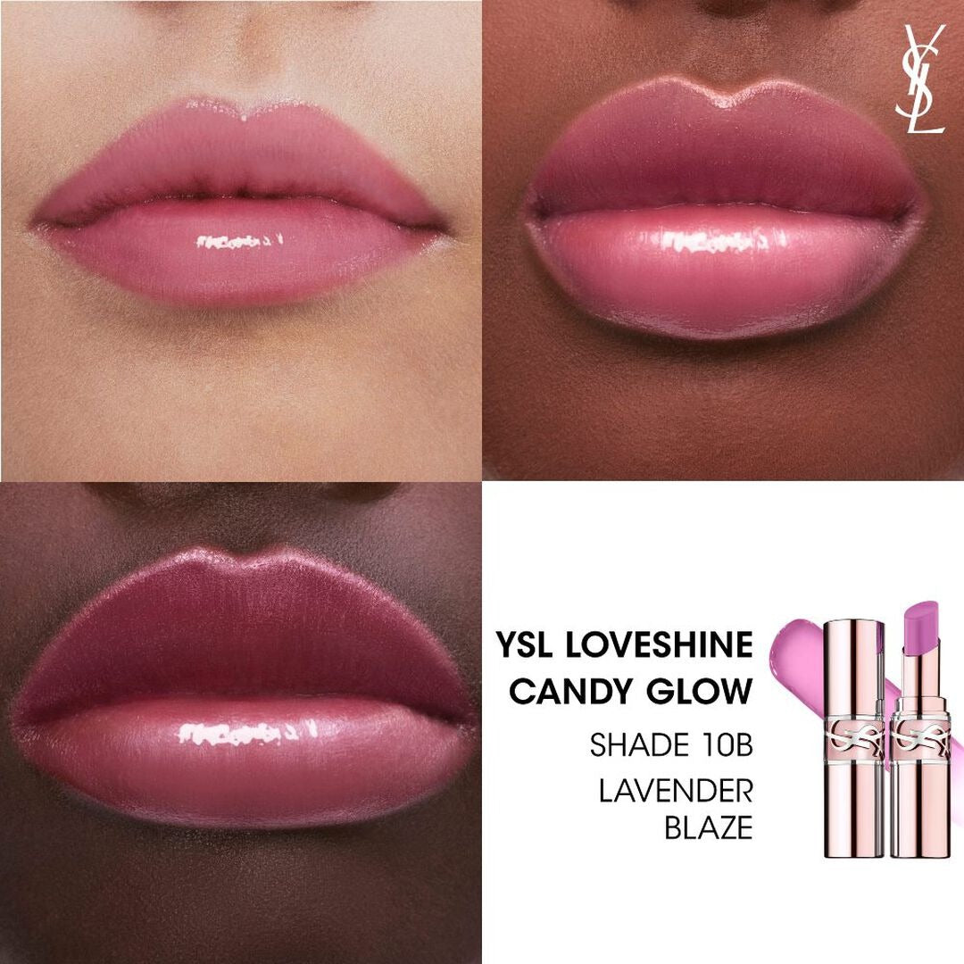 Son YSL Loveshine Candy Glow Lip Balm #10B Lavender Blaze