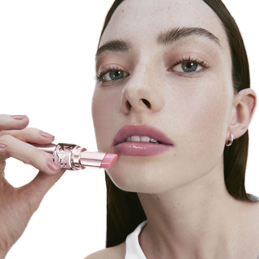 Son YSL Loveshine Candy Glow Lip Balm #1B Pink Sunrise-Kallos