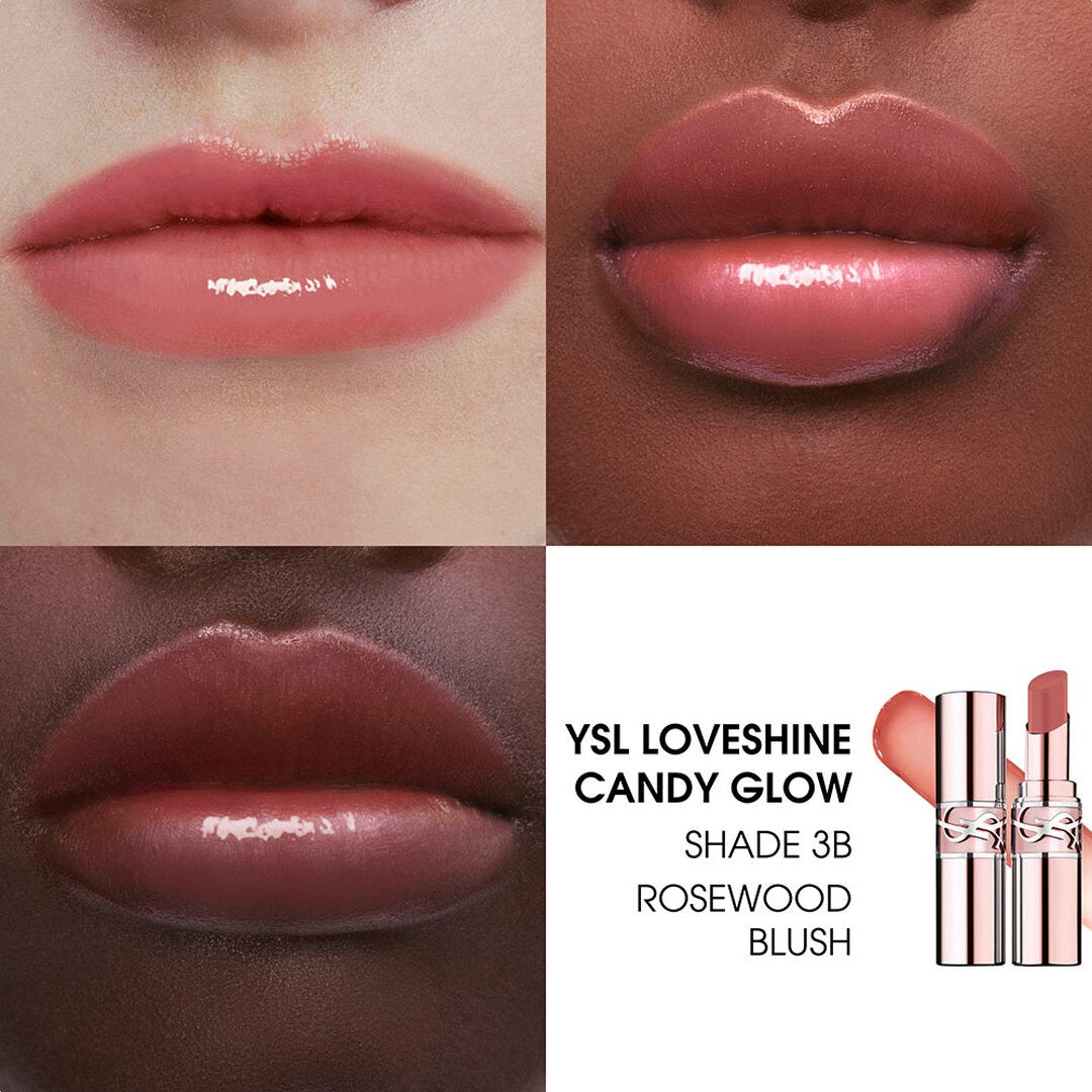 Son YSL Loveshine Candy Glow Lip Balm #3B Rosewood Blush