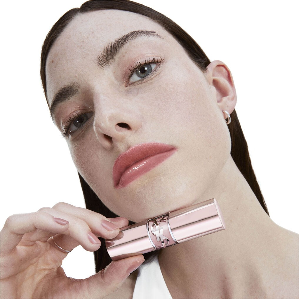 Son YSL Loveshine Candy Glow Lip Balm #3B Rosewood Blush-Kallos
