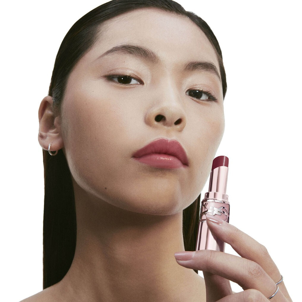 Son YSL Loveshine Candy Glow Lip Balm #5B Nude Crush-Kallos
