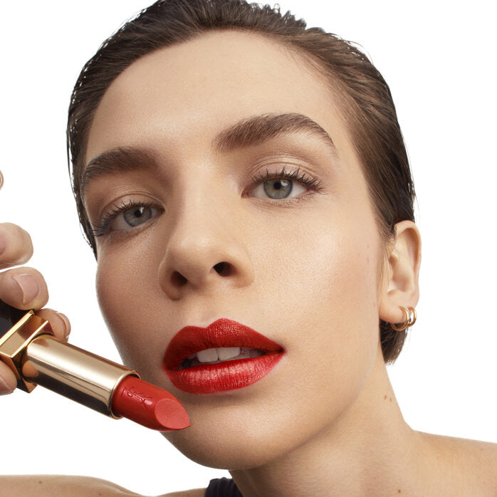 Son YSL Rouge Pur Couture Caring Satin Lipstick #R4 Rouge Extravagance - Kallos Vietnam