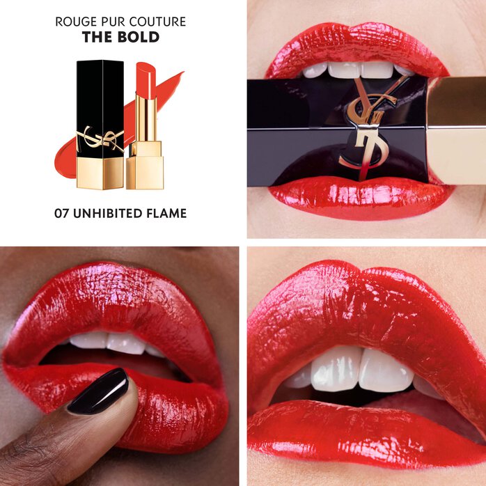 Son YSL The Bold High Pigment Lipstick #7 Unhibited Flame - Kallos Vietnam