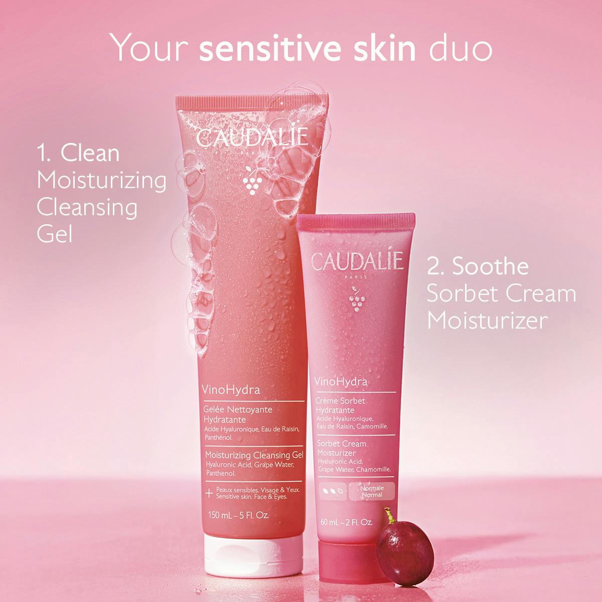 Sữa Rửa Mặt Caudalie VinoHydra Moisturizing Cleansing Gel