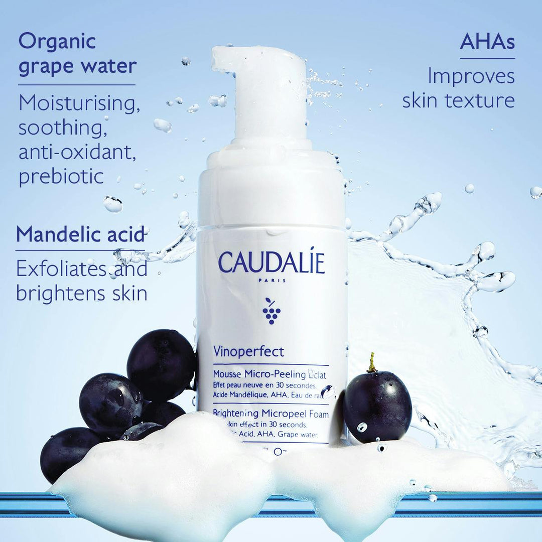 Sữa Rửa Mặt Caudalie Vinoperfect Brightening AHA Micropeel #100 mL