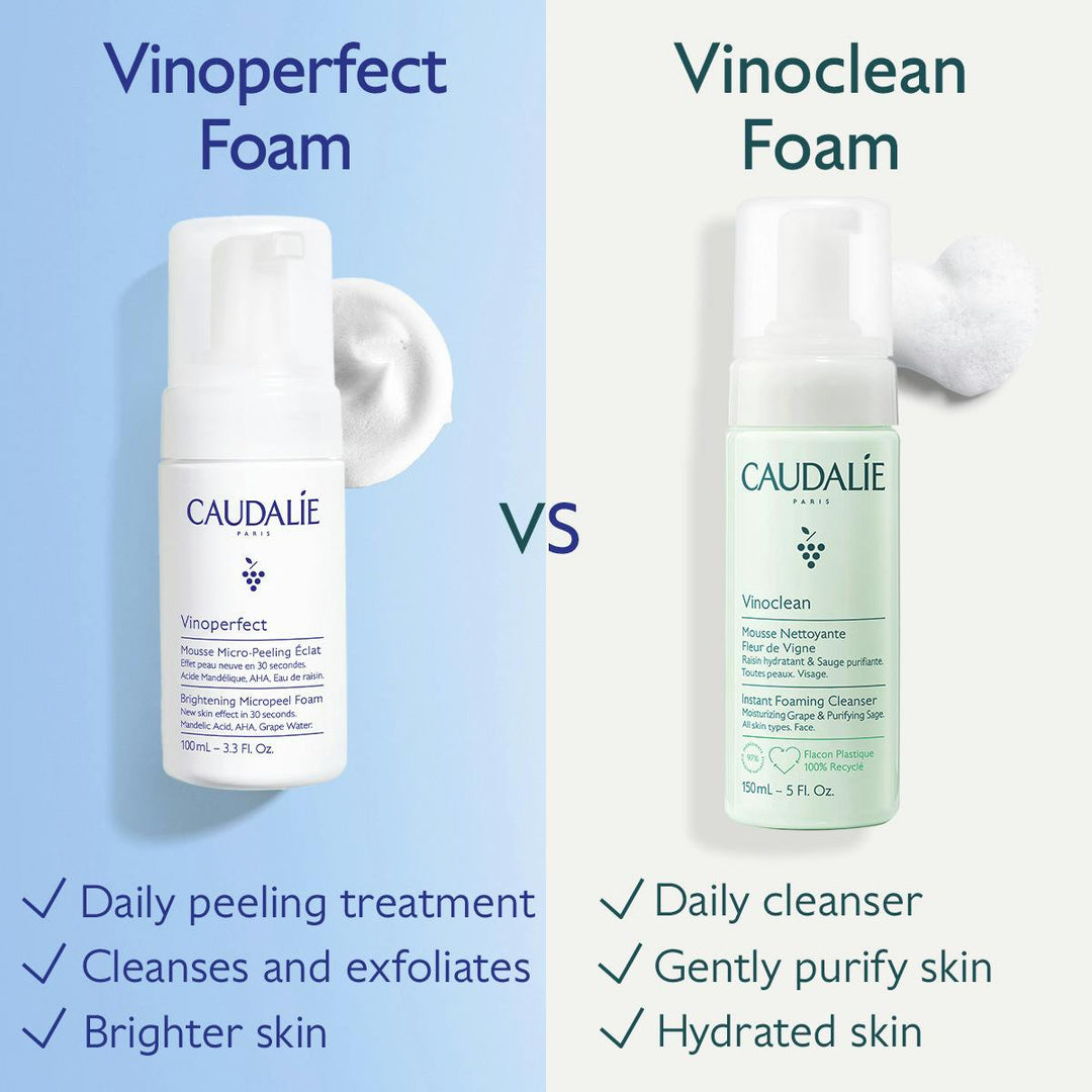 Sữa Rửa Mặt Caudalie Vinoperfect Brightening AHA Micropeel #100 mL