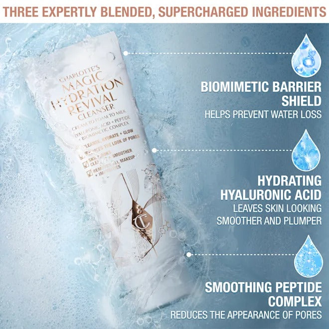 Sữa Rửa Mặt Charlotte Tilbury Charlotte's Magic Hydration Revival Cleanser-Kallos