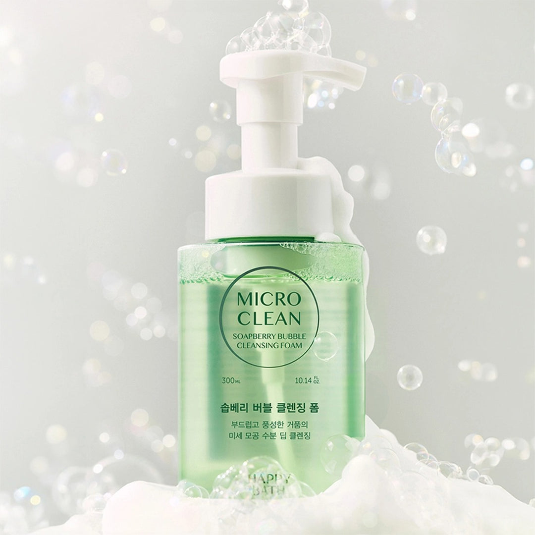 Sữa Rửa Mặt Happy Bath Micro Micellar Soapberry Moisture Bubble Foam