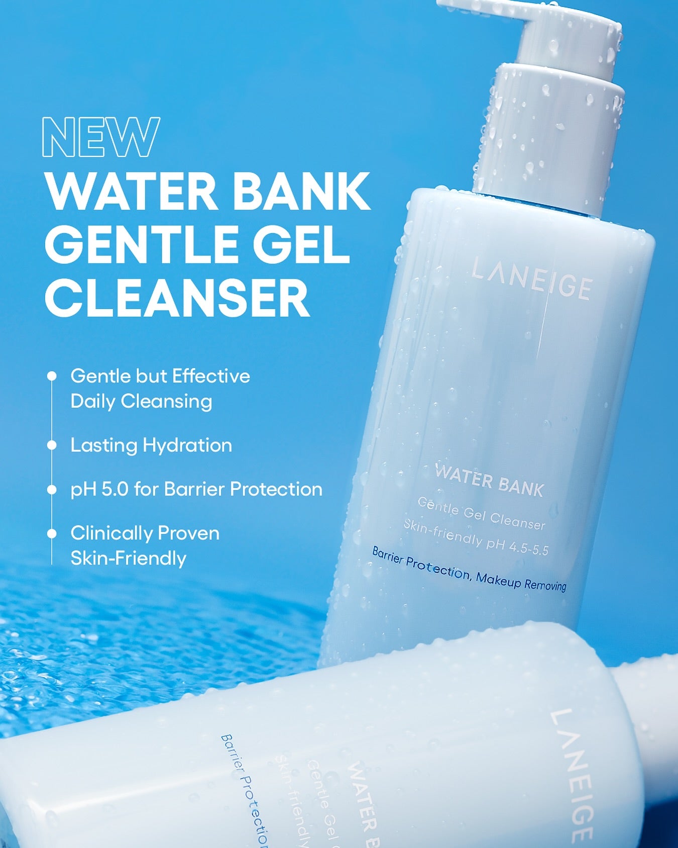 Sữa Rửa Mặt Laneige Water Bank Gentle Gel Cleanser - Kallos Vietnam