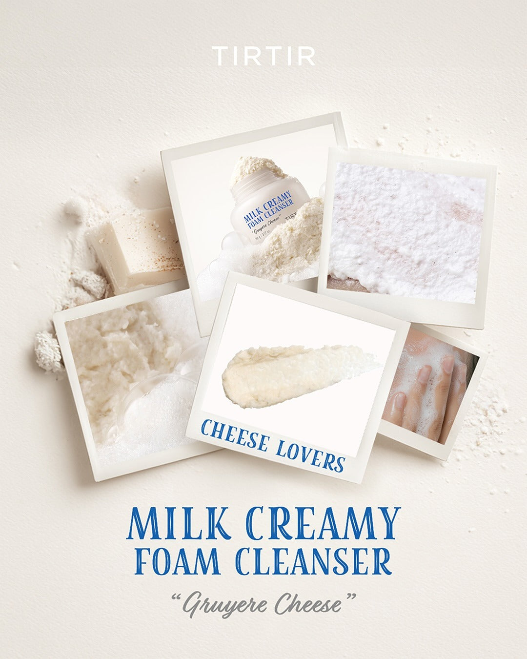 Sữa Rửa Mặt TIRTIR Milk Creamy Foam Cleanser