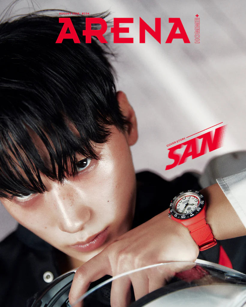 Tạp Chí ARENA Homme+ (Korea) Magazine #August 2025 - San (ATEEZ)-Kallos