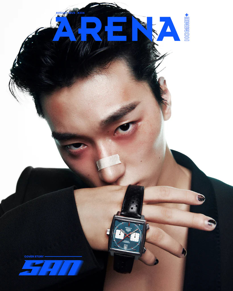 Tạp Chí ARENA Homme+ (Korea) Magazine #August 2025 - San (ATEEZ)-Kallos