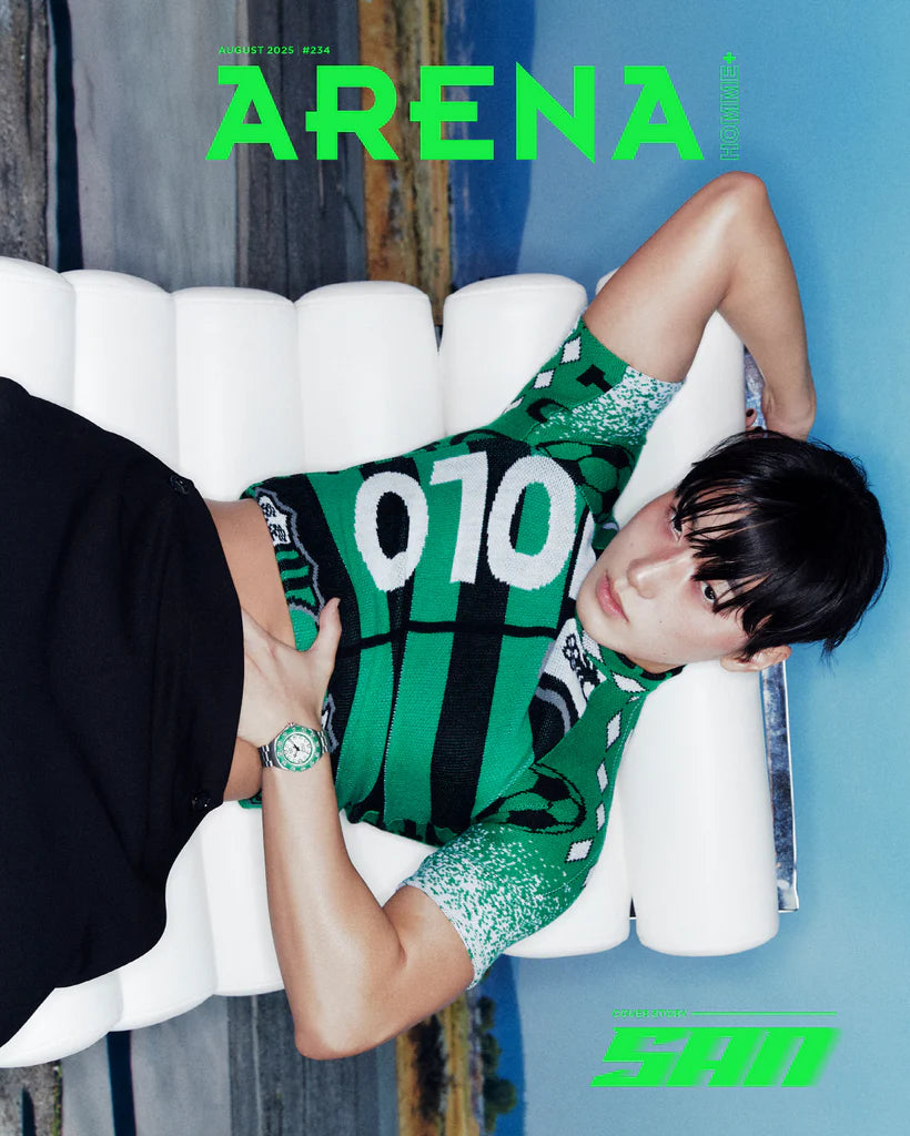 Tạp Chí ARENA Homme+ (Korea) Magazine #August 2025 - San (ATEEZ)