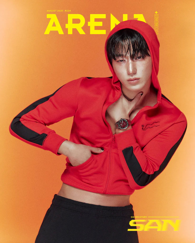Tạp Chí ARENA Homme+ (Korea) Magazine #August 2025 - San (ATEEZ)-Kallos