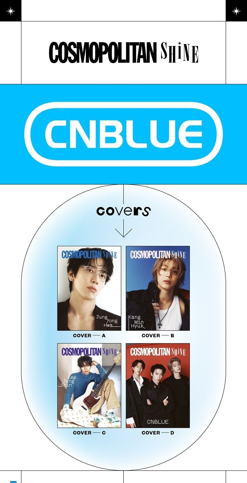 Tạp Chí Cosmopolitan Shine (Korea) Magazine #March 2026 - CNBLUE