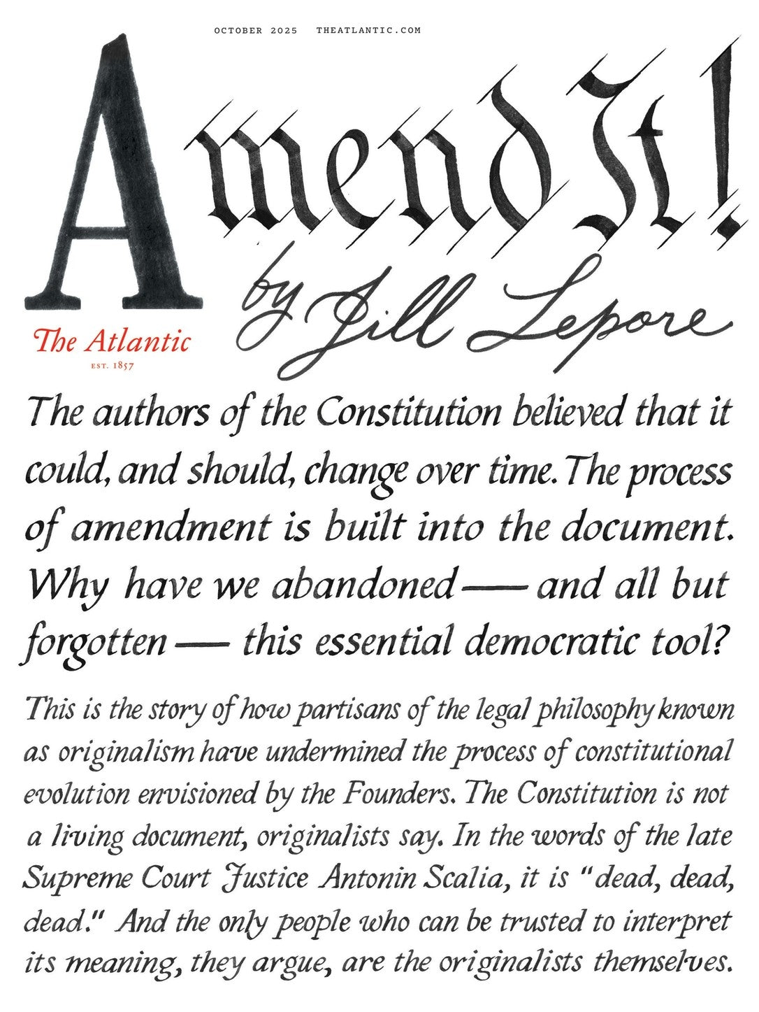 Tạp Chí The Atlantic Monthly (USA) Magazine #October 2025-Kallos