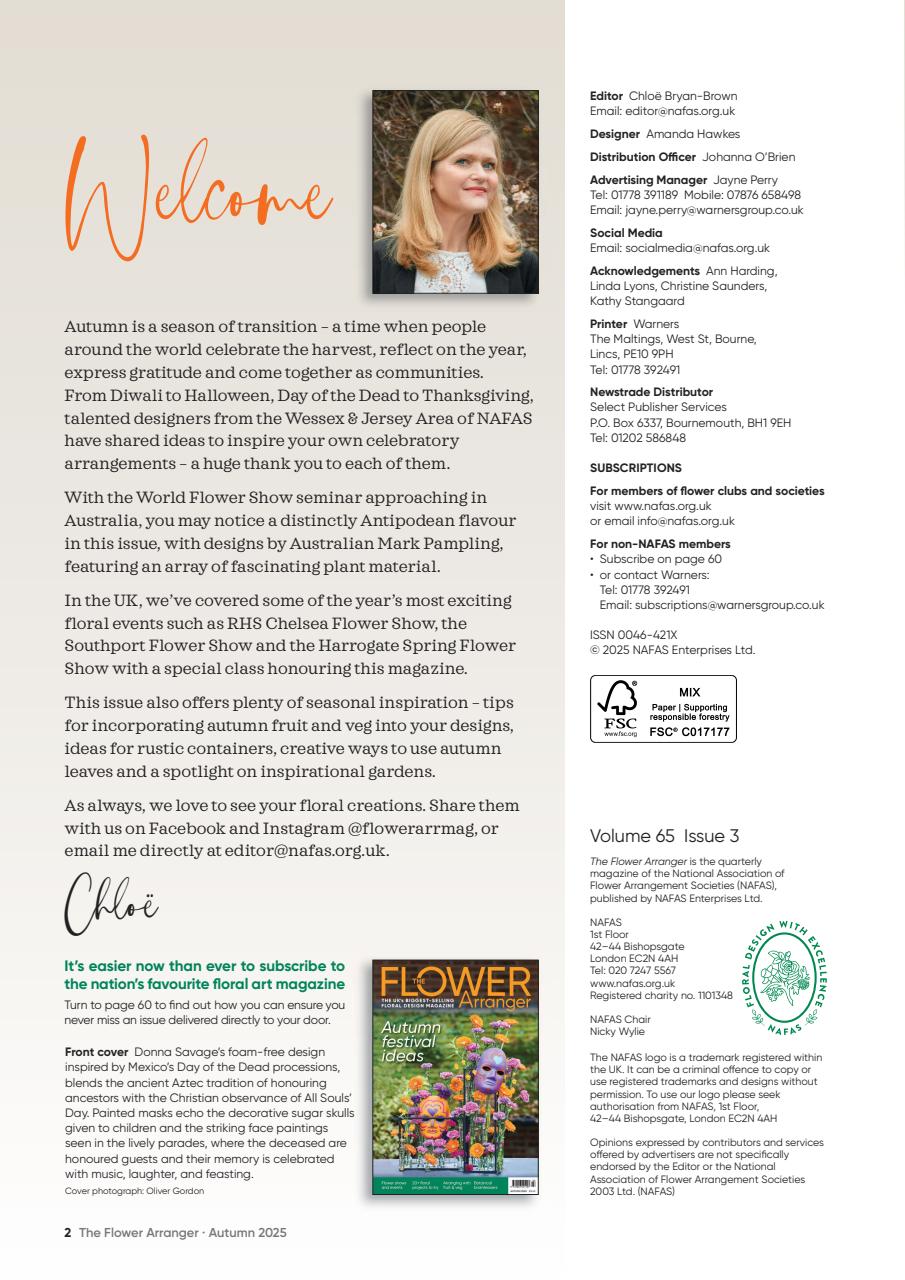 Tạp Chí The Flower Arranger (UK) Magazine #Fall 2025-Kallos