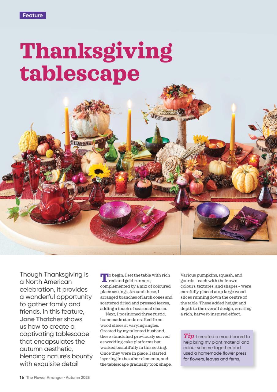 Tạp Chí The Flower Arranger (UK) Magazine #Fall 2025-Kallos