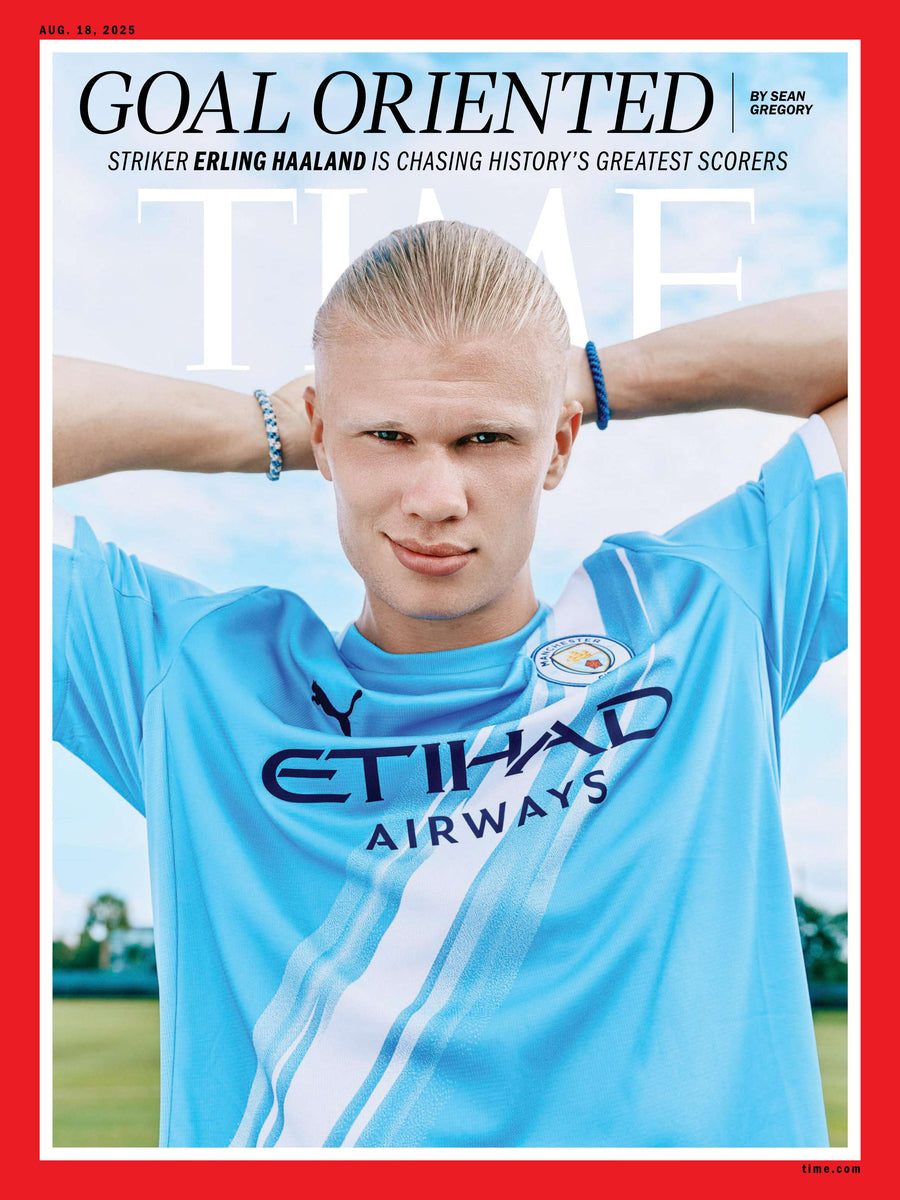 Tạp Chí TIME Magazine #August 18, 2025 - Striker Erling Haaland-Kallos
