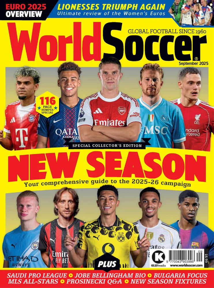 Tạp Chí World Soccer (UK) Magazine #September 2025-Kallos