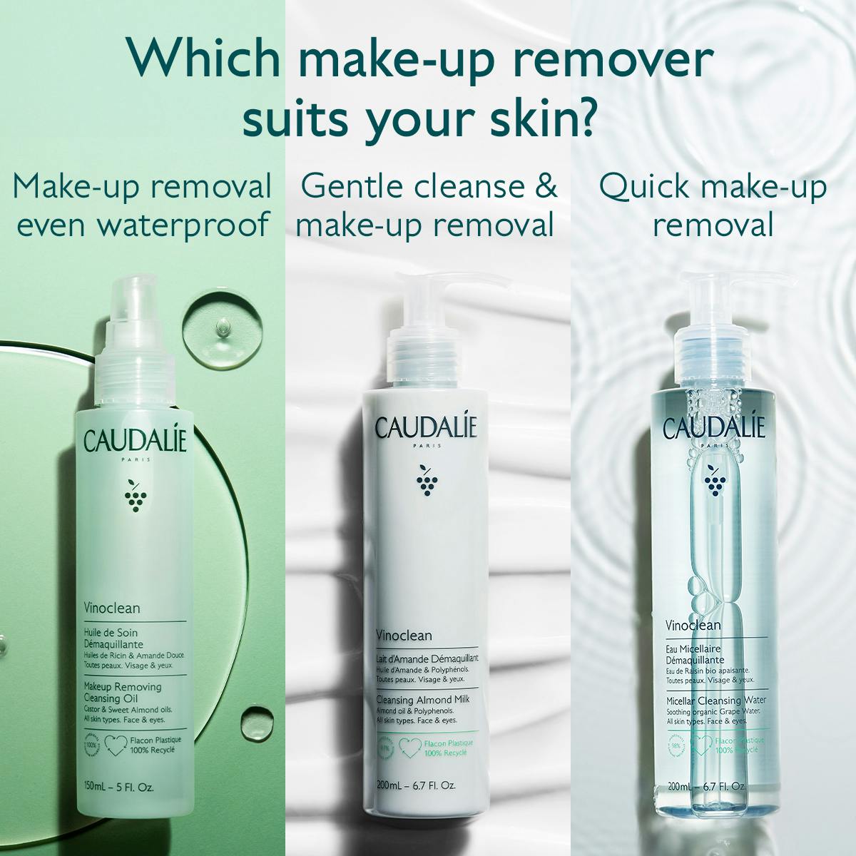 Tẩy Trang Caudalie Vinoclean Make-Up Removing Cleansing Oil #150 mL
