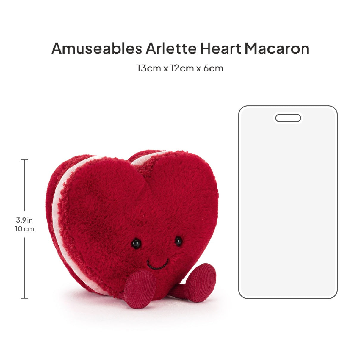 Thú Bông JELLYCAT Amuseables Arlette Heart Macaron