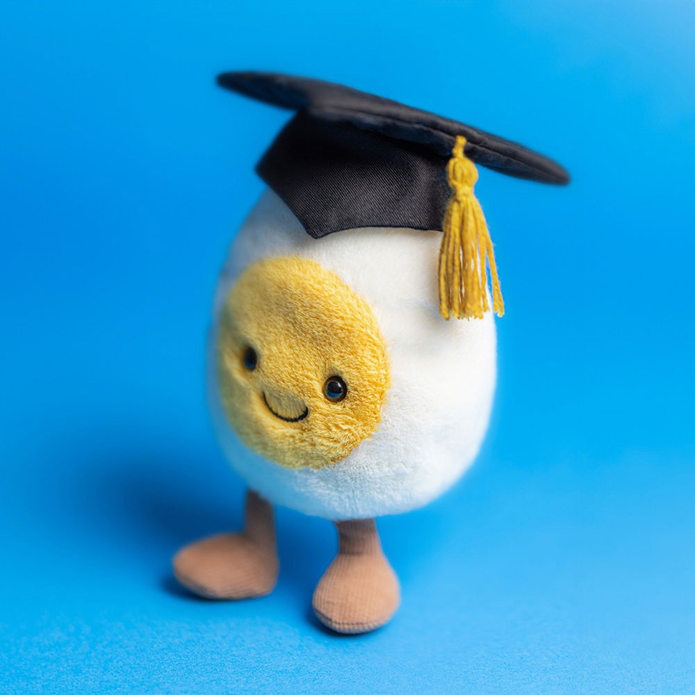 Thú Bông JELLYCAT Amuseables Boiled Egg Graduation