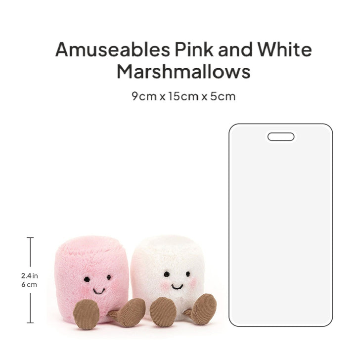 Thú Bông JELLYCAT Amuseables Pink And White Marshmallows-Kallos